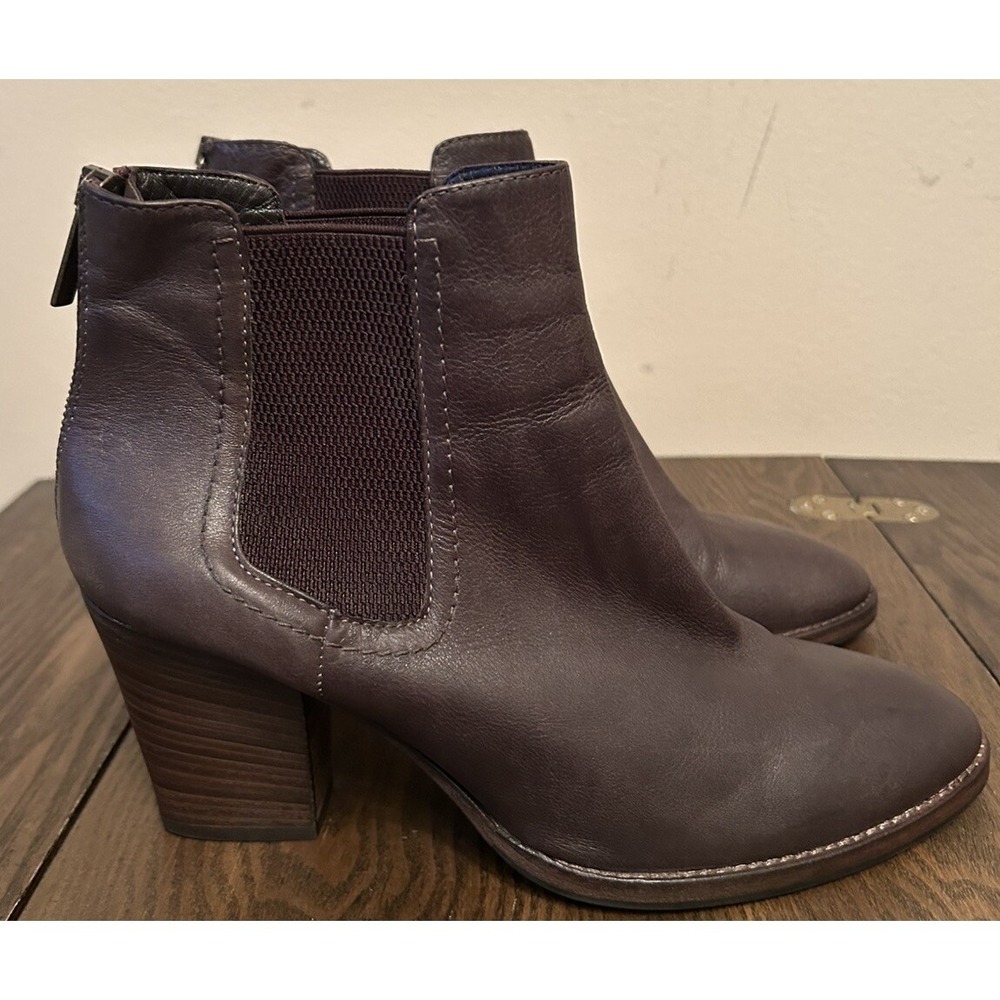 Aquatalia Vero Cuoio‎ Chelsea Italy Leather Taupe/Brown  Ankle Boot 9.5